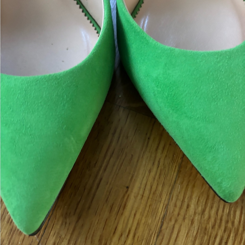 NWT J.Crew Suede Green Pumps - Size 10.5 - Picture 3 of 6
